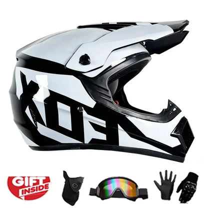 Kids' Multi-Sport Safety Helmet - DOT Certified for Dirt Bikes, DH Mountain Cycling, ATV & Kart Racing