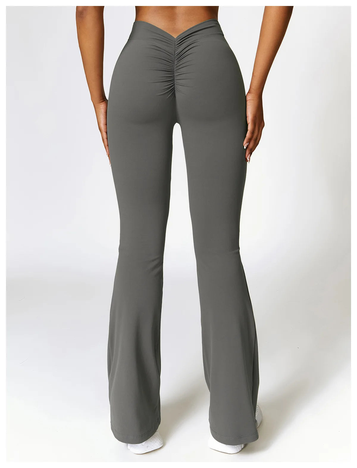 Gym Fitness Sports Flared Pant Dance Trousers Women V-shaped Hip Yoga Pants Flare Leggings Women High Waist Wide Leg Pants Women