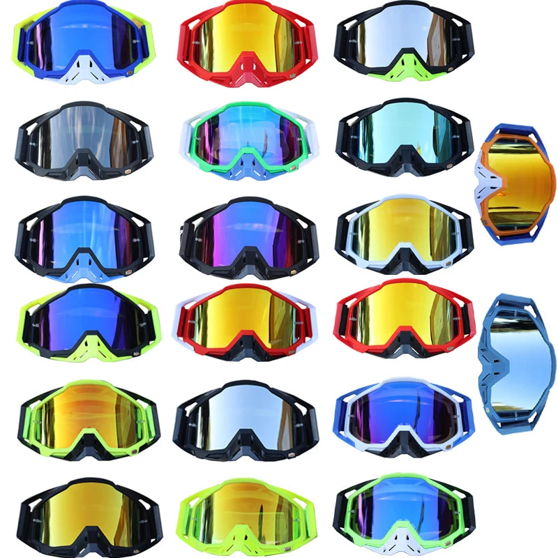 Motorcycle Glasses Dirt Bike MX Goggles Anti-Fog HD Lens Motocross Enduro Sunglasses Windproof Ski Goggles Factory Wholesale