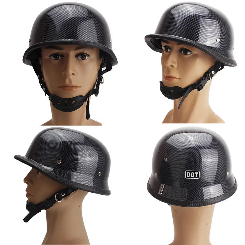 World War II German style motorcycle helmet capacetes open face retro cascos para moto