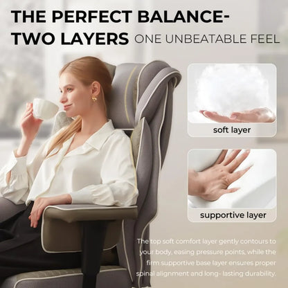 Big and Tall Office Chair with Massage Lumbar Support,Executive Office Chair with Wide Thick Seat Cushion and, Customized