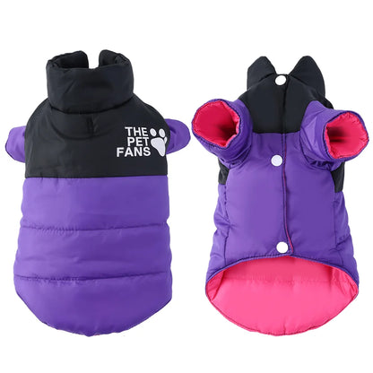 Reversible Pet Coat In Winter For Small Medium Dogs Cats Waterproof Pets Clothes Solid Warm Puppy Kitty Sphynx Chihuahua Jacket