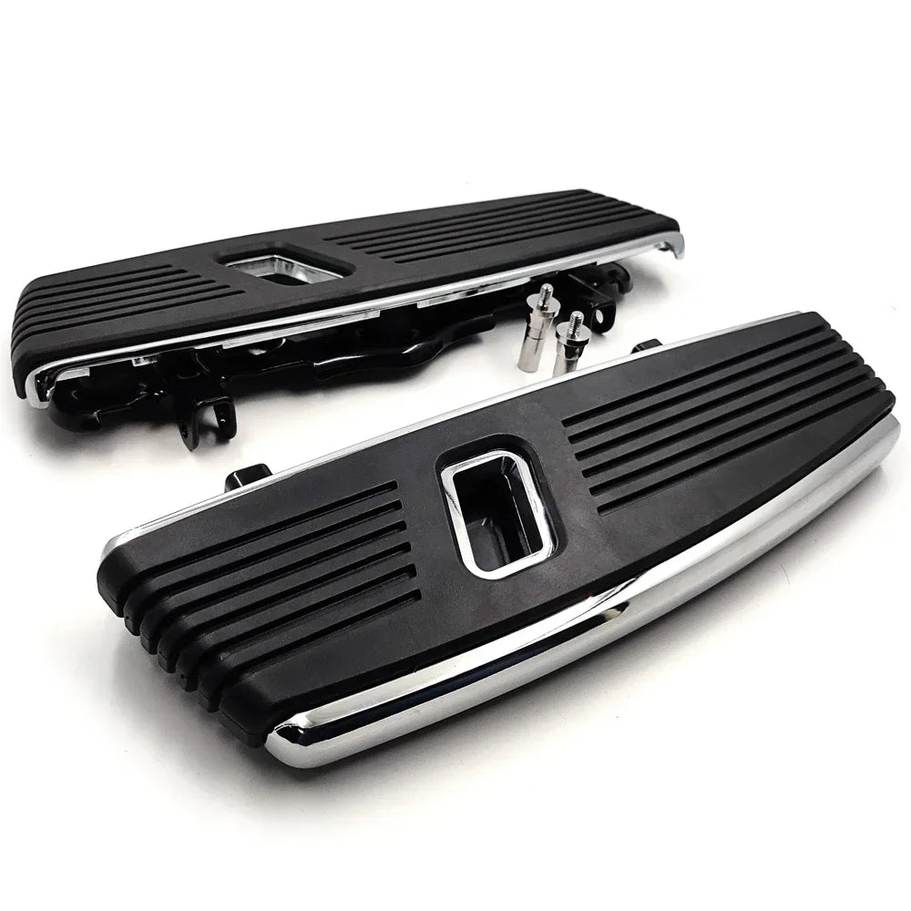Motorcycle Hana Cut Front Footrests Footboard For Harley Davidson 2012-2016 FLD，1986-2023 FL，1986-later Touring，08-later Trik