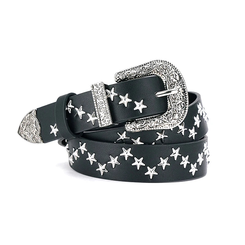 New Fashion New Bronze Bullet Belt Metal Belt Men And Women Punk Hardware Jeans Belt Y2K Belt Designer Belt Women's Belt