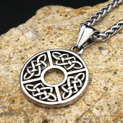 Fashion Small Size Viking Celtic Knot Necklace Stainless Steel Nordic Amulet Pendant For Men Women Jewelry Gifts Dropshipping