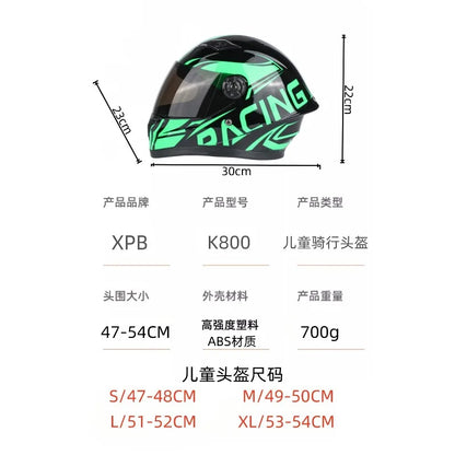 New Cute Kids Full Face Helmet Adjustable Bike Motorcycle Safety Helmet for All Seasons