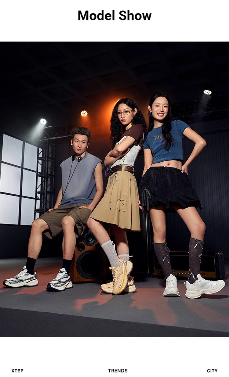 Xtep Basque 3 For Male Sneakers 2026 Spring Comfortable Retro Fashion Luxury Height-Increasing Sports Shoes 874219320001