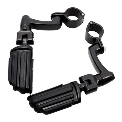 Motorcycles 25-35mm Clamp Engine Guard Highway Foot Pegs For Harley Honda Yamaha Kawasaki Road King Street Glide 3 Davidson Dyna