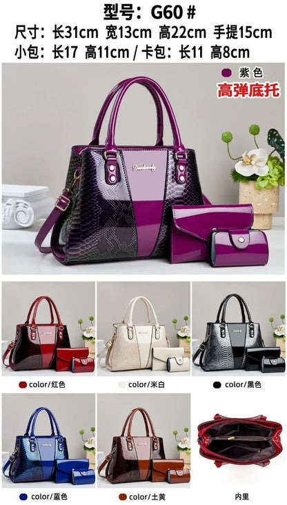 3Piece Set Women's Bag 2025 Trend New in Fashion Niche Ladies Shoulder Tote Bags for Women Shopping & Travel Bag Women Handbag