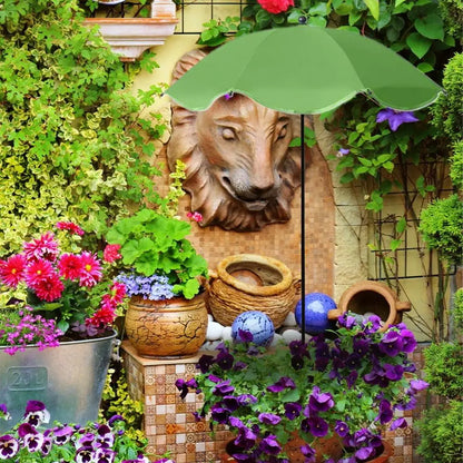 Small Patio Umbrella Adjustable Garden Shade Home Gardening Supplies For Hot Day Flowers Balcony Beach Lawn Care Supplies