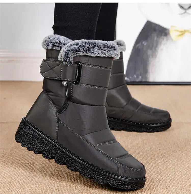 Snow Women's Boots Platform Women Booties Waterproof Shoes Women 2025 Trend Ankle Boots Soft Botas Mujer Women's Winter Boots