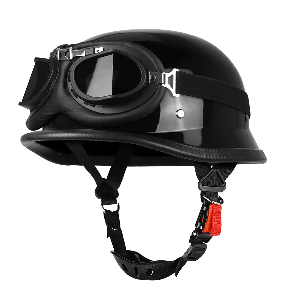 Motorcycle Helmet Half Face Helmet Capacete De Moto Retro Casco Moto German Vintage Moto Half Helmet Motorbike DOT Certification