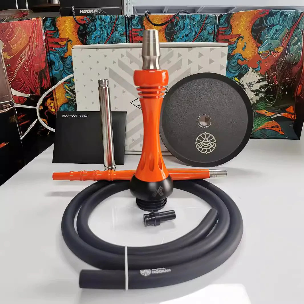 Shisha Hookah Alpha X Kappa Set with Glass Bottle Arabian Shisha Hookah Set
