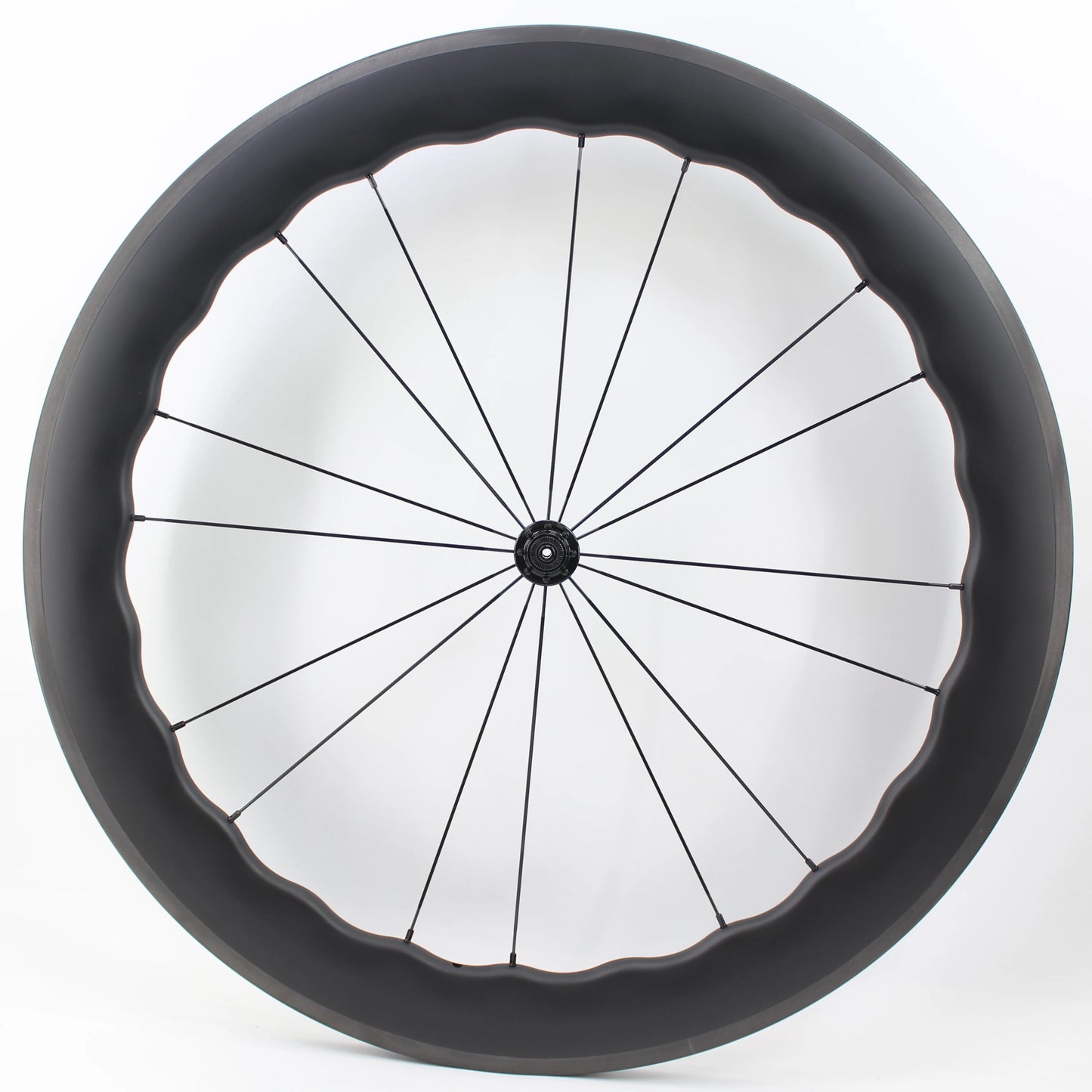 Newest 700C Road Bike UD Full Carbon Fibre wheelset Carbon Bicycle Wheelset clincher tubeless rims 65mm wave 25mm width V brake