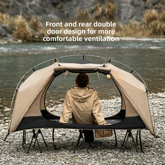 MOUNTAINHIKER 2026 Camp Bed Tent Single Outdoor Waterproof Multi-purpose Leisure Rainproof Camping Tent for Hiking And Travel
