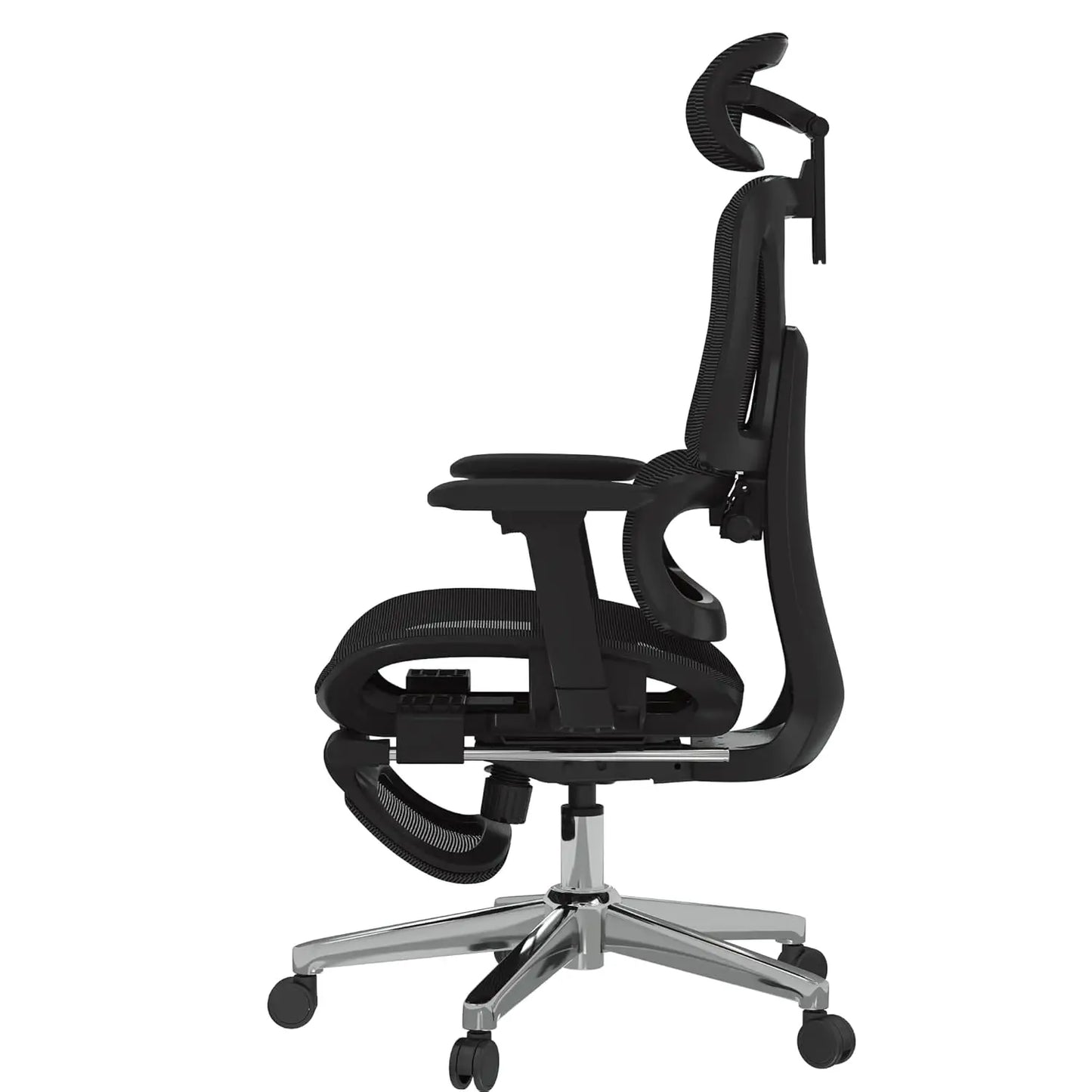ErgoX Premium Ergonomic Office Chair with Footrest- Adjustable 3D Armrests, Dynamic Lumbar Support, Recline & Tilt, Customized