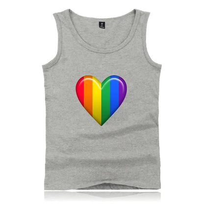 Fashion LGBT Love men tank top LGBT Flag fitness sleeveless shirt Lesbian Gay summer vest LGBT pride tank tops Men's clothing