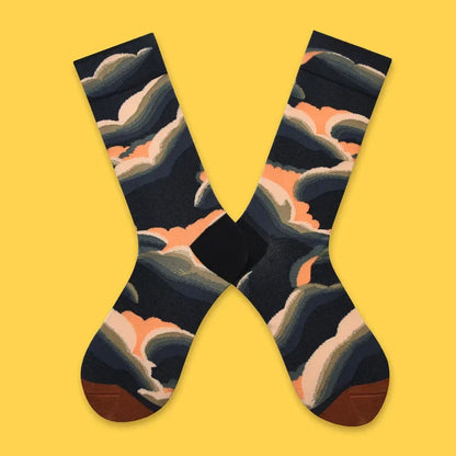 2024 Autumn and winter new socks female French plant series in high tide women's socks  designer socks