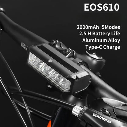 Bicycle Light 8000mAh EOS610 640 Bike Light Waterproof Flashlight USB Charging MTB Road Cycling Lamp Bicycle Light Accessories