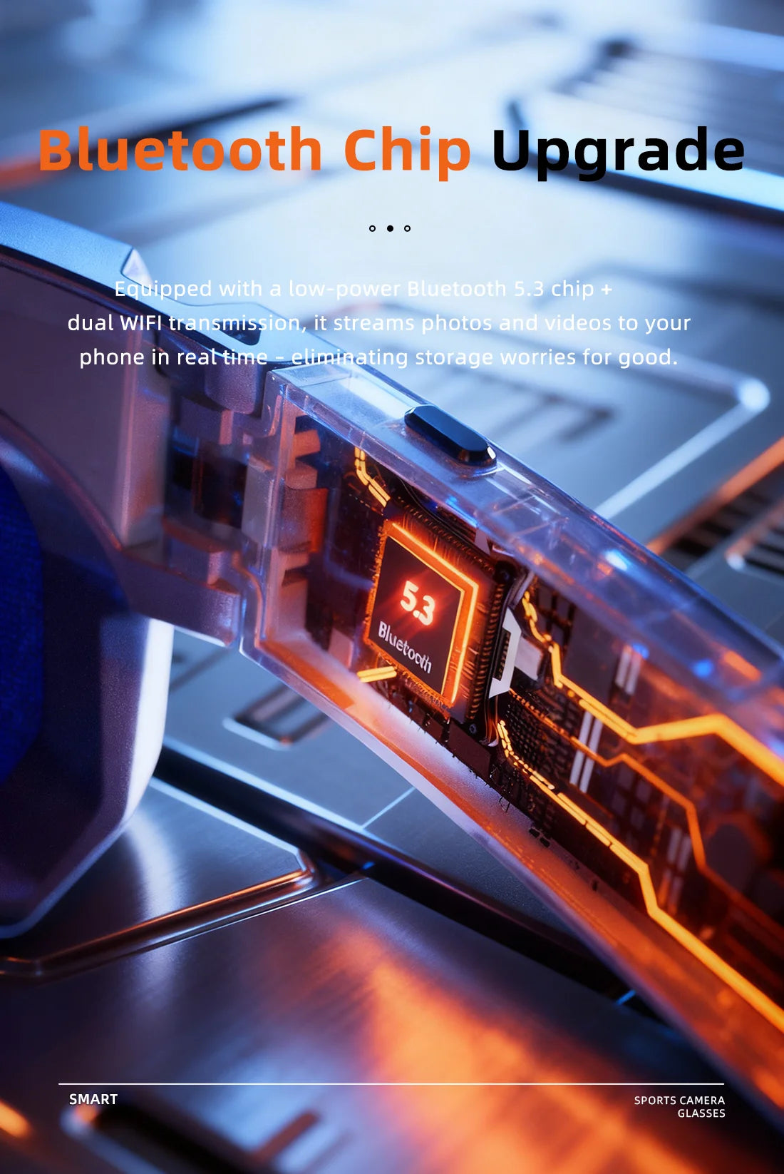 2026 AI Skiing Smart Glasses 800W HD Anti-shake Camera Action Capture Goggles Men 3D Surroud Sound AI Chat Call Sport Sunglasses