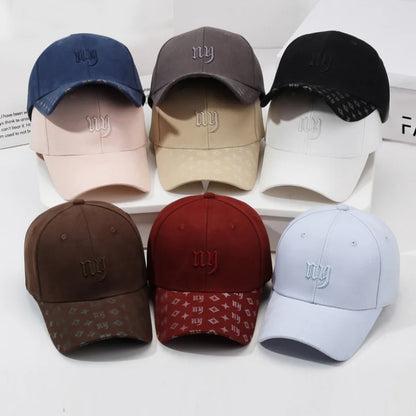 New Embroidered Letter Sports Baseball Hat Men Women Cotton Snapback Caps Outdoor Casual Sun Protection Dad Hats Tide