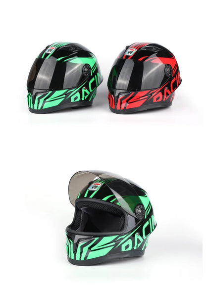 Kids Helmet Motorcycle Helmet Safety Protection Children's Locomotive Full Face Helmet Cute Kart Helmet Electric Scooter Bicycle