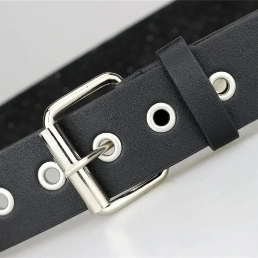 2025 New Square Bead Rivet Belt Metal Pyramid Belt Men and Women Punk Hardware Jeans Belt Y2K Belt Designer Belt Women's Belts