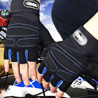 Gym Sport Gloves Fitness Weight Lifting Wristband Half Finger Gloves Outdoor Cycling Hiking NonSlip Glove Body Building Training