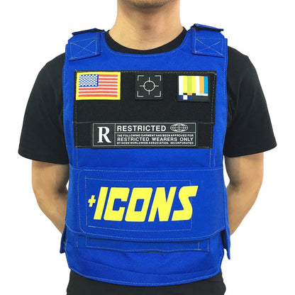 Hot Selling ICONS Oxford Casual Street Vest Sleeveless Men Multifunctional Singlet Adjustable Tactical Vest For Fishing Training