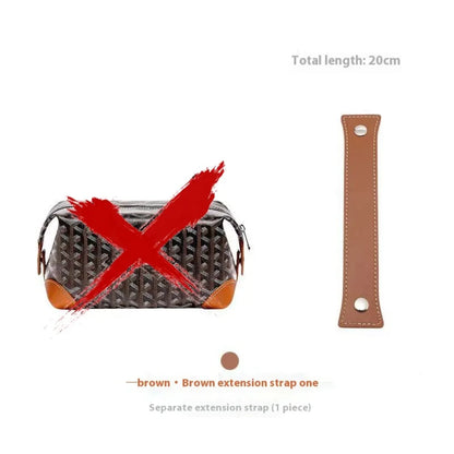 Handle Bag Extended Shoulder Strap for Goyard Bowling 25 Toiletries Bag Shoulder Replacement Strap Bag Modification Accessories