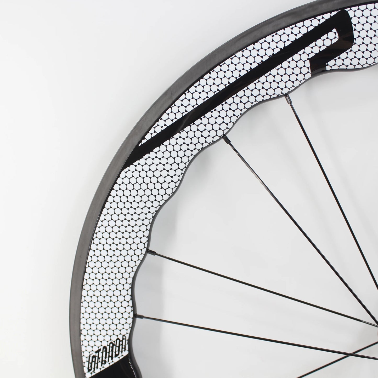 Newest 700C Road Bike UD Full Carbon Fibre wheelset Carbon Bicycle Wheelset clincher tubeless rims 65mm wave 25mm width V brake