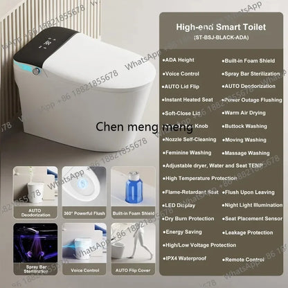 CC 45Elongated Smart Toilet with Bidet Built in,ADA Bidet Height,Foam Dispenser,One-Piece Toilet with Instant Warm Water and Dry