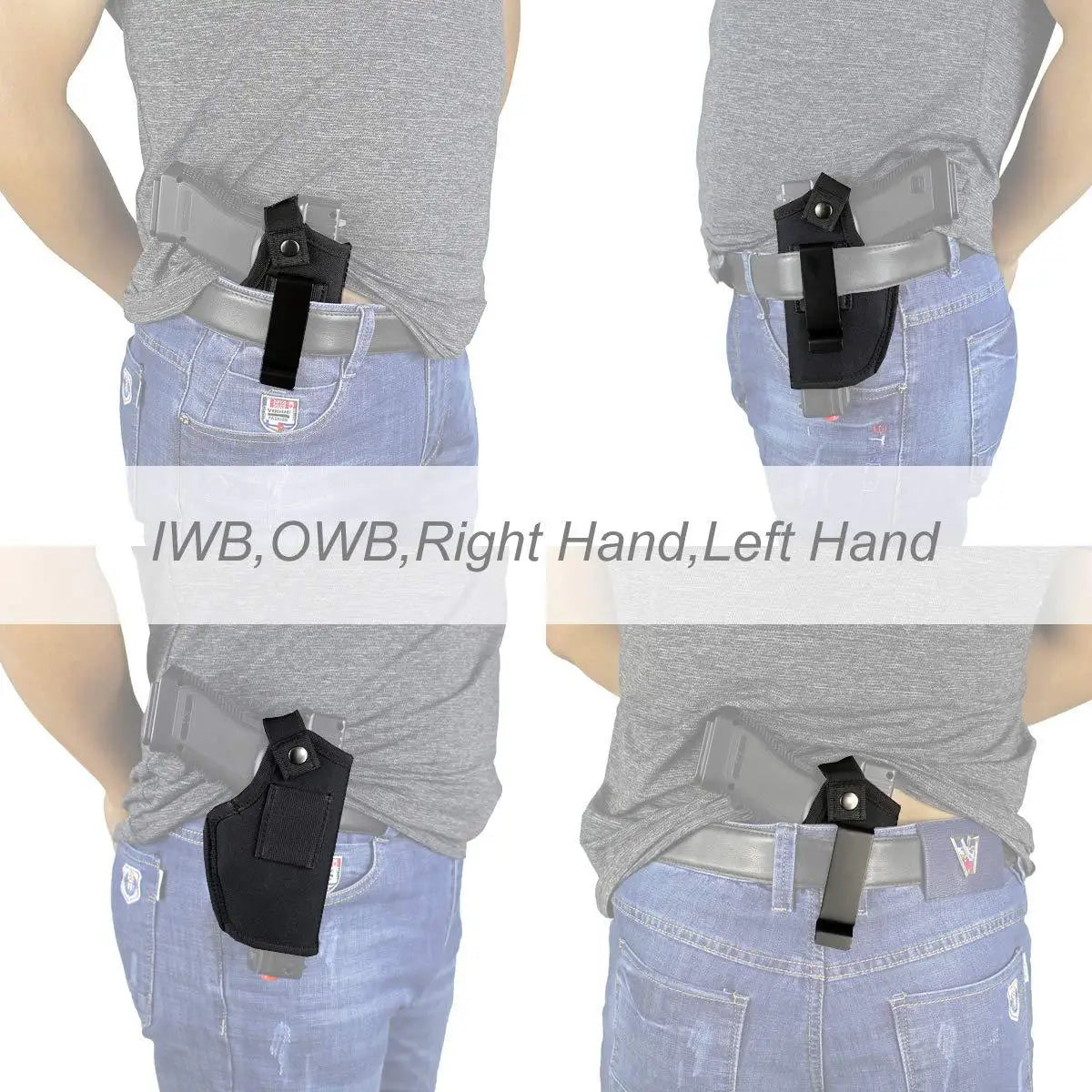 Universal Gun Holsters for Airsoft Pistols Right/Left IWB OWB 9mm Holsters for Concealed Carry Glock Gun Accessories