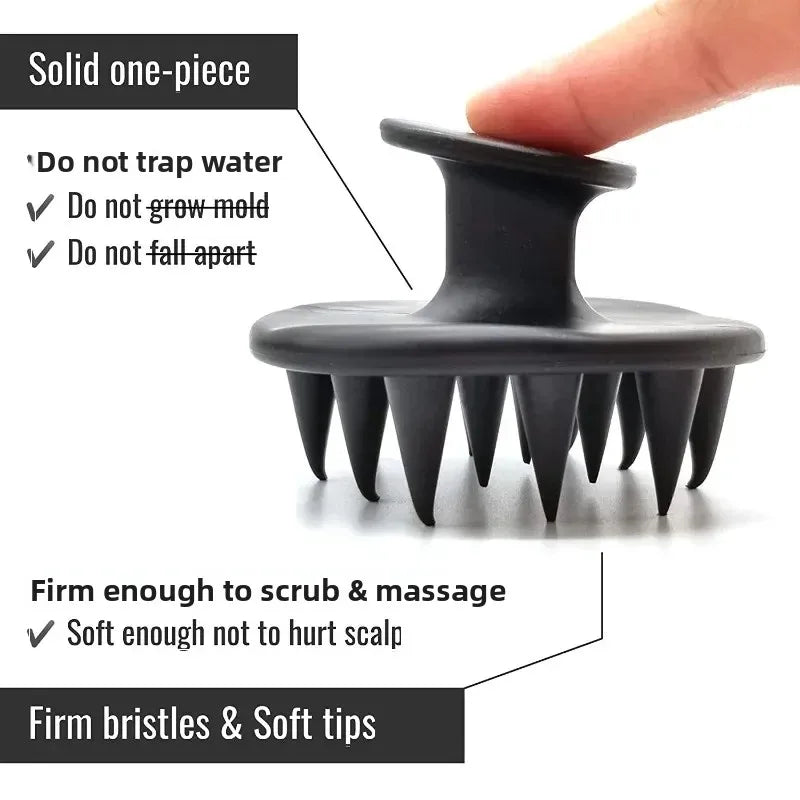 1pcs Hair Brush Scalp Massager for Hair Growth Mold-Free Silicone Scalp Massager Shampoo Brush Scalp Scrubber Exfoliator Tools