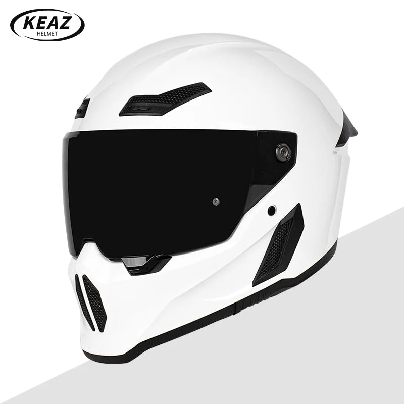 Motorcycle Helmet All-Season Universal Retro Men's Bike Racing Street Bike Riding Running Motorcycle Riding Safety Helmets