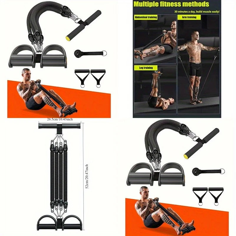 1 PCS Resistance Band With Handles Elastic Pull  Rope For  Waist Arm  Leg Workout Home Fitness Exercise Equipment Multi Function