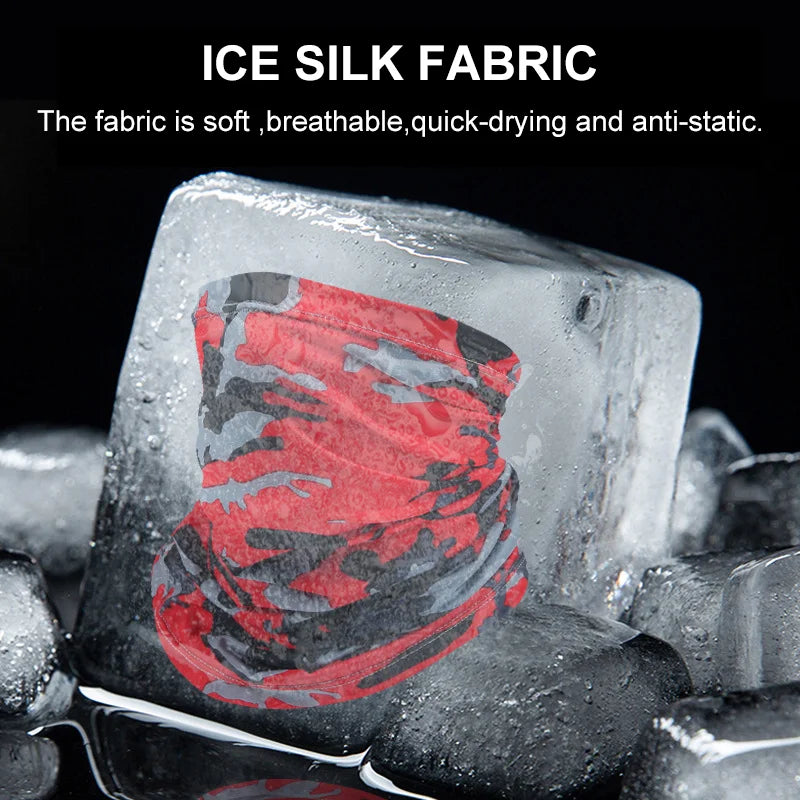 Outdoor Ice Silk Sun Protection Bib Spring and Summer Motorcycle Neck Cover Sports Magic Bandana Riding Mask Full Face
