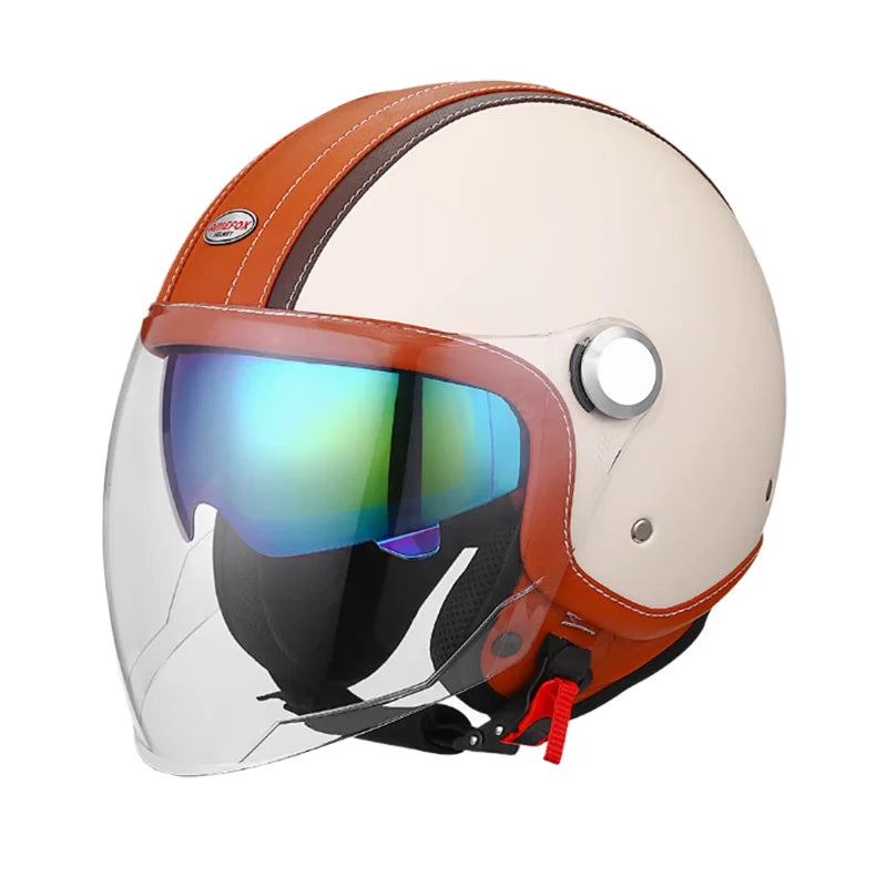 Japan Imported The New DOT Standard Certified Electric Motorcycle Helmet Female Winter Warm Male High Quality and Safety
