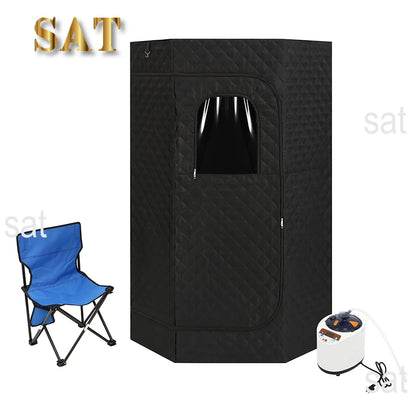 For Full Size Personal One Person Full Body Sauna Spa Deluxe Portable Steam Sauna Room for Home Relaxation