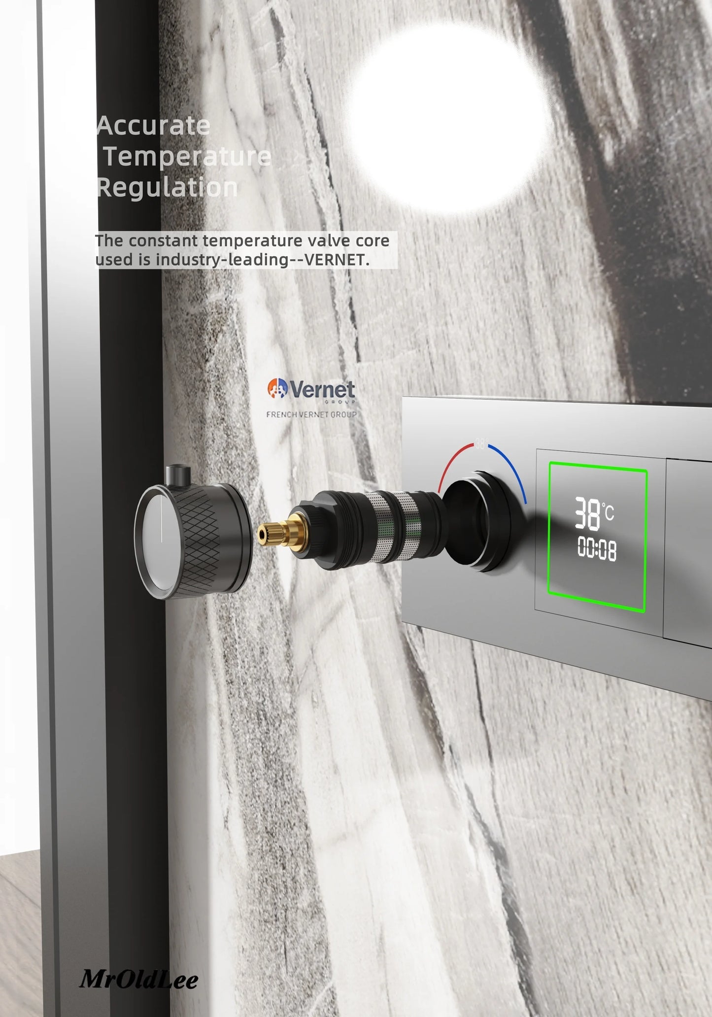 Shower System Set 2025 in Wall Mount With Thermostatic Multi-Function Mixer Rainfall For Showering Luxury Bathroom Smart Home