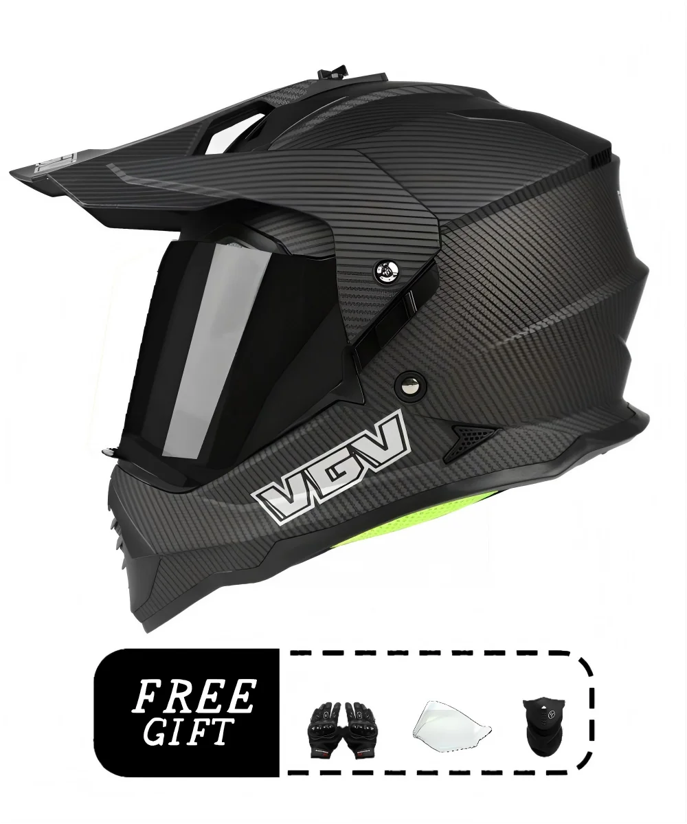 VGV motorcycle rally helmet buy one get three free, with a wide field of view design, suitable for off-road/downhill enthusiasts