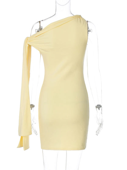 Talenza Sexy Bandage Mini Dress Solid Sleeveless Fitted Summer Bodycon Lace-up Dress Fashion Party Club Women's Evening Dress