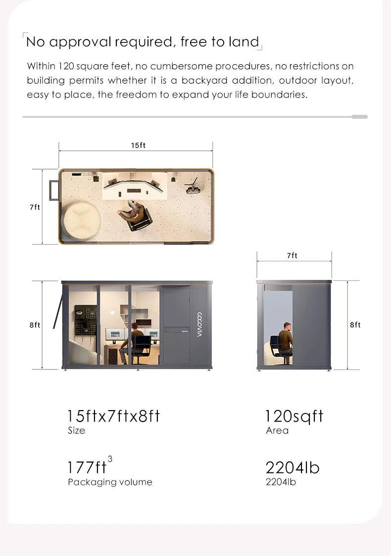 Any Size Custom Easy DIY Assembly Glass Yoga Room Garden Outdoor Mobile House Multi Functional Fitness Leisure Private Space