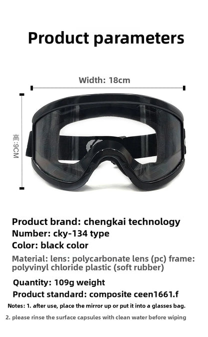 RIDE Dust-proof Eyeglasses Motorcycle Goggles Glasses Men Women Eye Protect Off-road Cycling Safety Anti Dust Glasses Protection