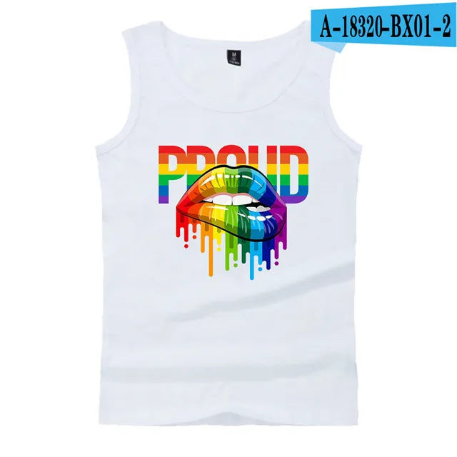 Fashion LGBT Love men tank top LGBT Flag fitness sleeveless shirt Lesbian Gay summer vest LGBT pride tank tops Men's clothing