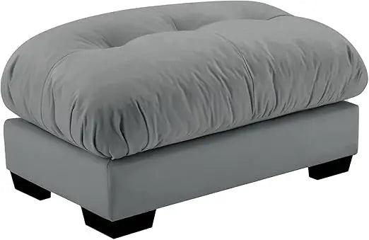 Grey Velvet Sectional Sofa for Modular Living Spaces, Oversized Couches Ideal for Apartments and Bedrooms