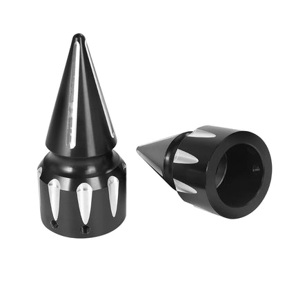 Motorcycle CNC Front Axle Nut Cover Cap Aluminum Black For Harley Sportster XL XG Touring FLHT FLHR FLTRX Dyna VRSC Softail