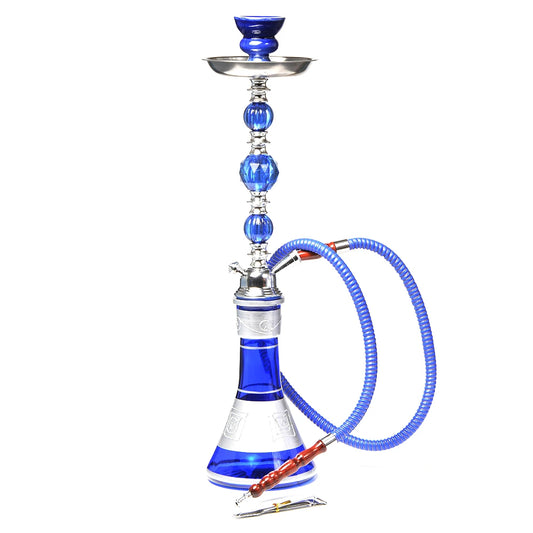 DEJAYA Travel Glass Shisha Hookah Pipe Chicha Narguile Completo Nargile with Sheesha Ceramic Bowl Charcoal Tongs Accessories
