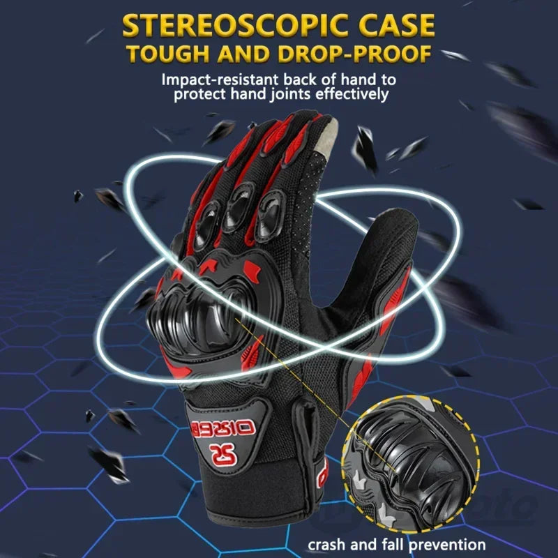 Man's Motorcycle Rider Fabric Gloves for Ktm Man Summer Touchscreen & Motocross Anti-fall Palm Accessories Sports Cycling mitten