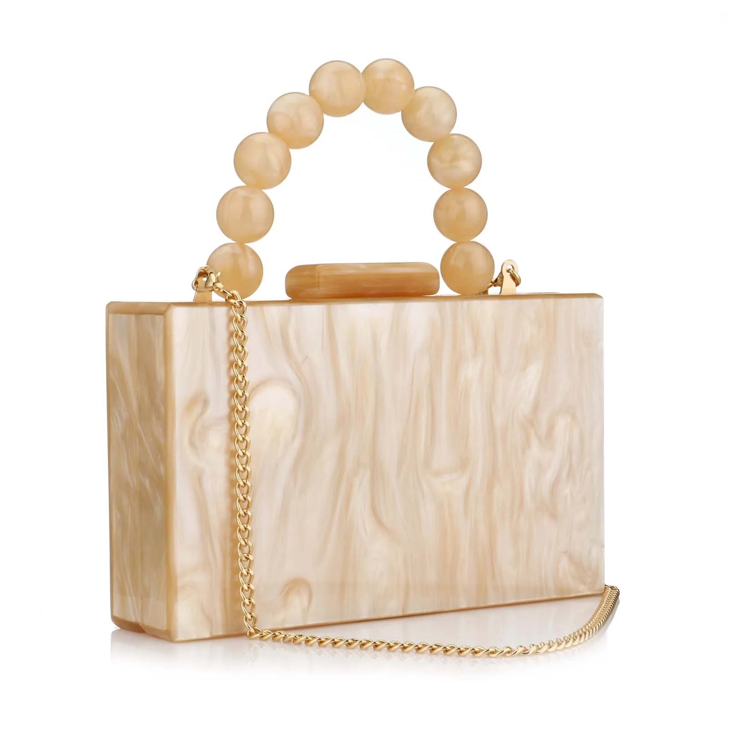 Acrylic Handbag Casual Trend Small Square Bags Women Clutches Wedding Party Dating Lady Trendy Evening Bags Chain Shoulder Bag